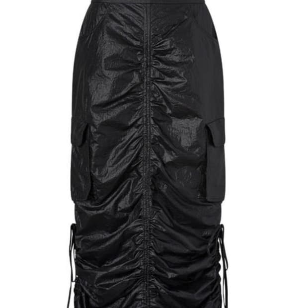 새상품) 드래곤블루스 스트링 셔링 카고 스커트