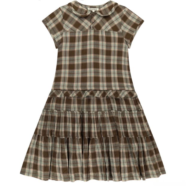 코이세이오 로우 엣지 체크 원피스