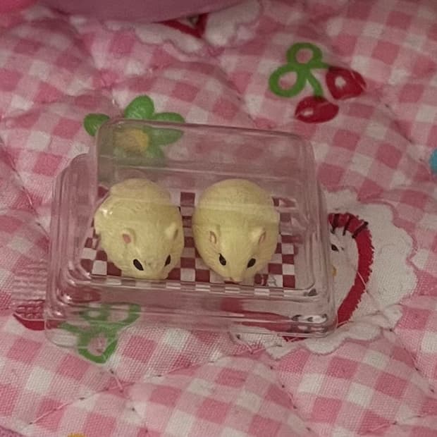 초미니 모찌 햄스터 가챠 피규어 마스코트 초소형 햄찌 소품