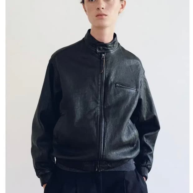 [구매] 낫띵리튼 레더 싱글 라이더 자켓 M