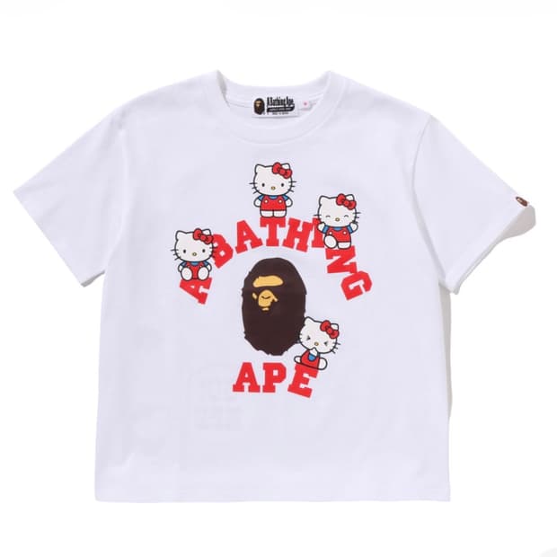 베이프 키티 콜라보 반팔티 S