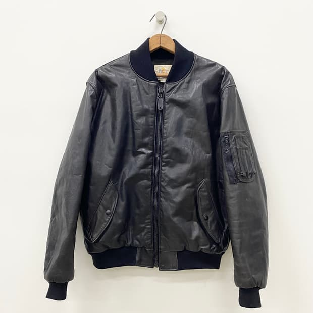 80‘s 골든베어 레더 Ma-1 자켓