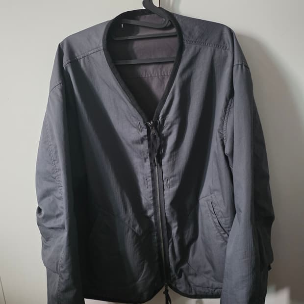 (m)유니온블루 헤링본 리버시블 라이너 자켓 그라파이트/그레이