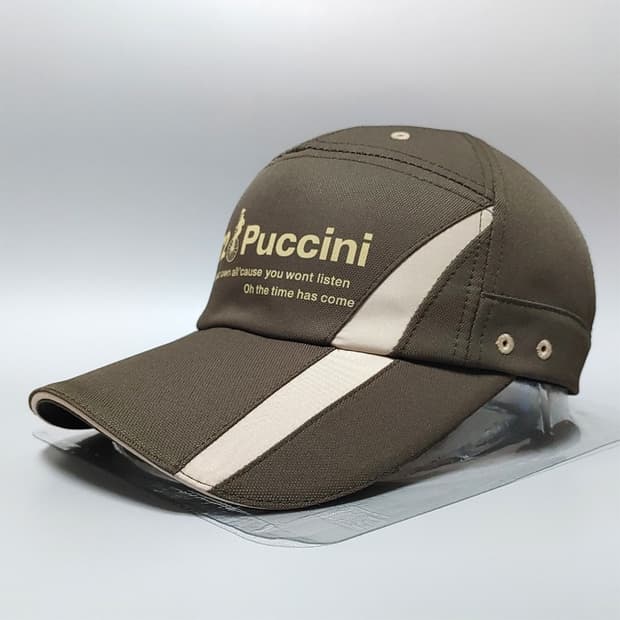 Puccini 스포츠 모자 카키색 미사용품 K-445