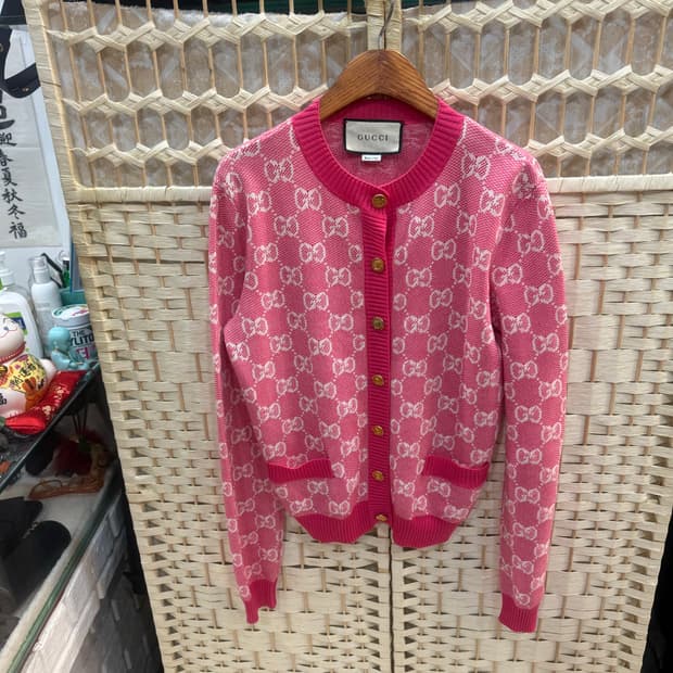 55-66/20ss 정품 구찌 GG로고 자카드 가디건 팝니다