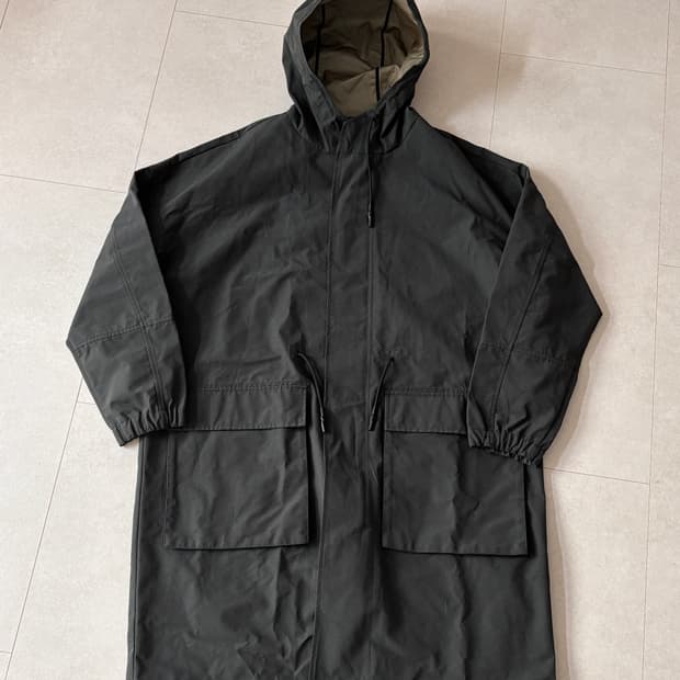 자라에 M-51과 테크웨어를 섞으면 - 나일론 롱파카 코트 블랙