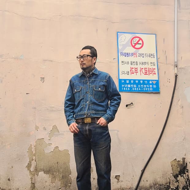 아이언하트 헤비온즈 21oz 하드워시 데님팬츠