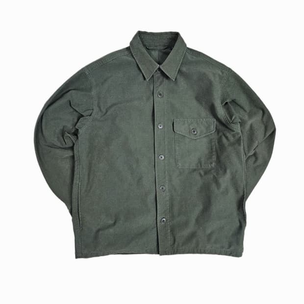 [M] 유니클로 올리브 퍼티그 셔츠 워크 자켓 (셔켓)
