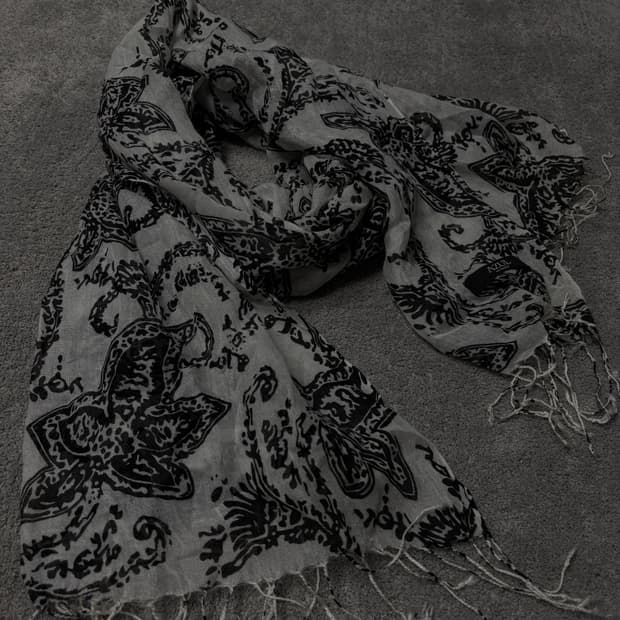 Vintage vkei punk mood paisley scarf