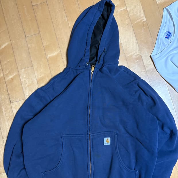 vintage J149 칸예 칼하트 집업후드 L