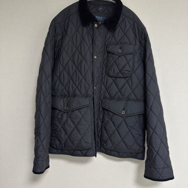 [L] 폴로 발수 퀼트 자켓 폴로 블랙