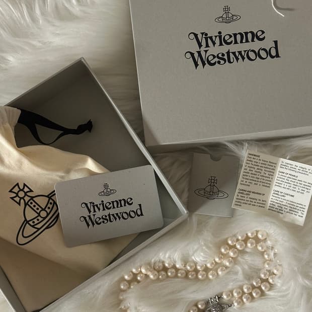 VivienneWestwood 비비안웨스트우드 그라지엘라 초커 펄 목걸이