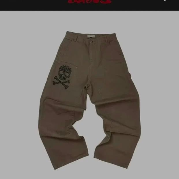 [1] 아오이로 데스 오브 크롬 더블니 팬츠