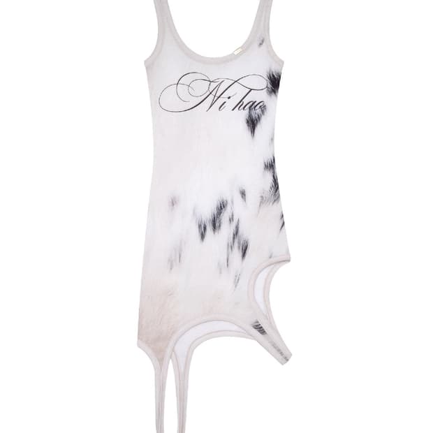 본네 Asymmetric dress 아이보리 