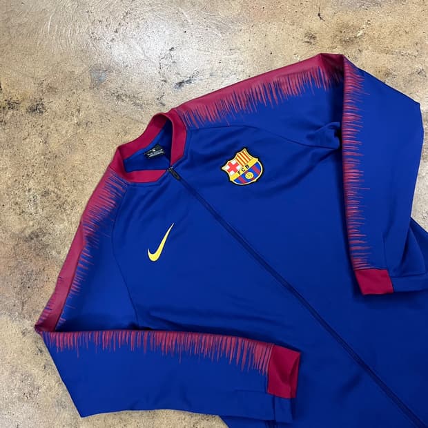 [정품/S] 나이키 FC 바르셀로나 트랙탑 져지 자켓 블루 b10