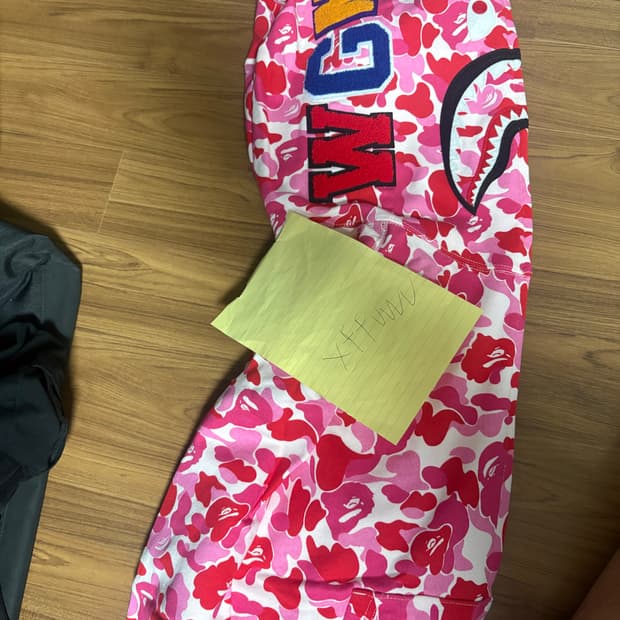 베이프 샤크후드 핑크 새상품