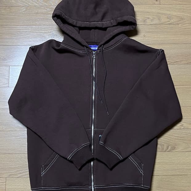 퍼킹어썸 브라운 후드 집업