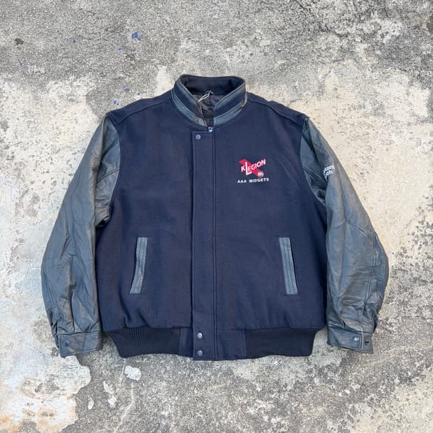 00s CANADA 빈티지 울 바시티 자켓 2XL