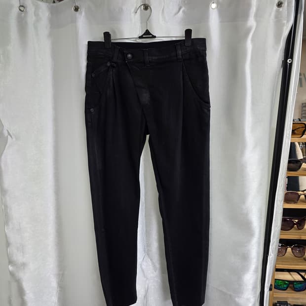 알써틴 블랙 배기핏 데님 팬츠 (1472)