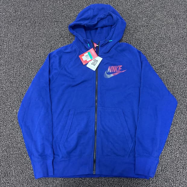 [새상품] NIKE 나이키 후드집업 블루 XL