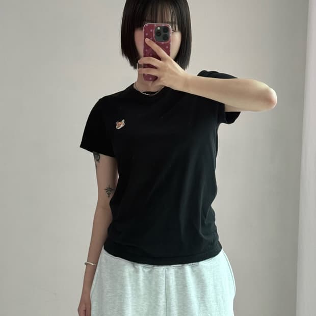 메종키츠네 폭스 반팔티