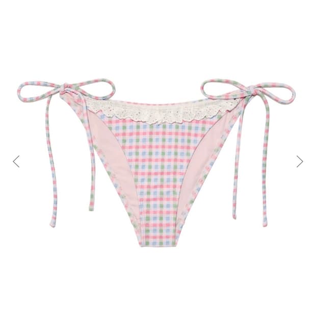 글로니 FRILL BIKINI BOTTOM (CANDY BLOCK)