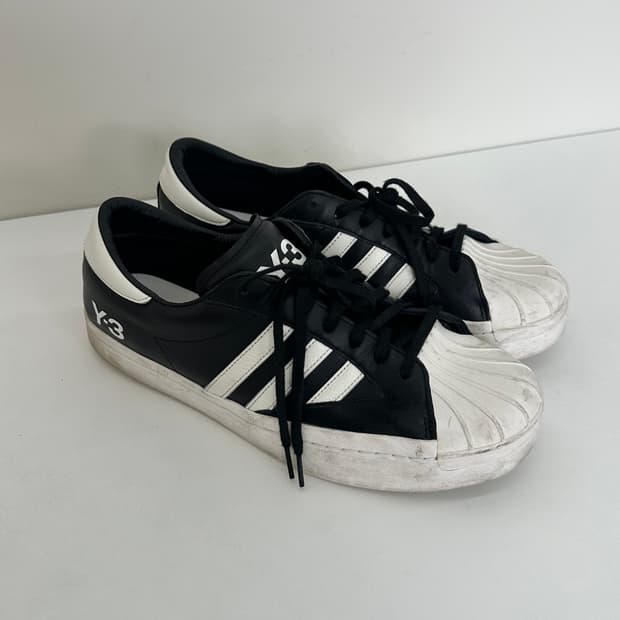 Y-3 요지 스타 블랙 화이트 295(사용감 있음)