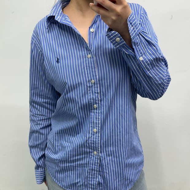 [M] 폴로 스트라이프 셔츠