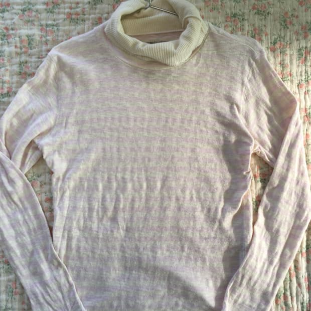 빈티지 딸기우유 스트라이프 폴라 긴팔 1037 y2k 스트릿 갸루 펑키 