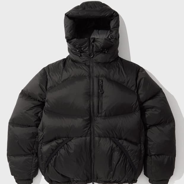 아웃스탠딩 polar goose down parka / black