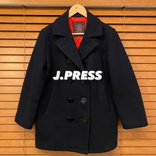 제이 프레스 울 더블 피코트