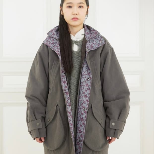 콜로신스 보타닉 필드 야상 자켓 차콜
