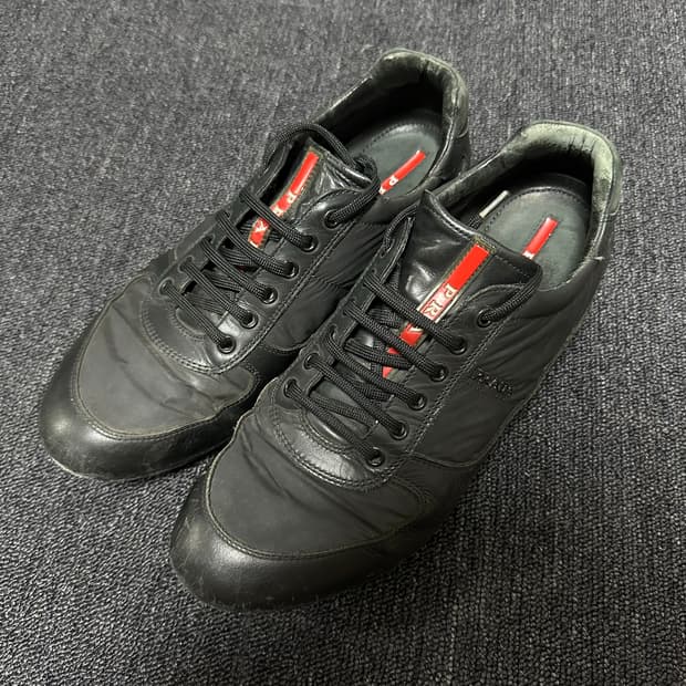 280) 프라다 스포츠 나일론 가죽 레더 스니커즈