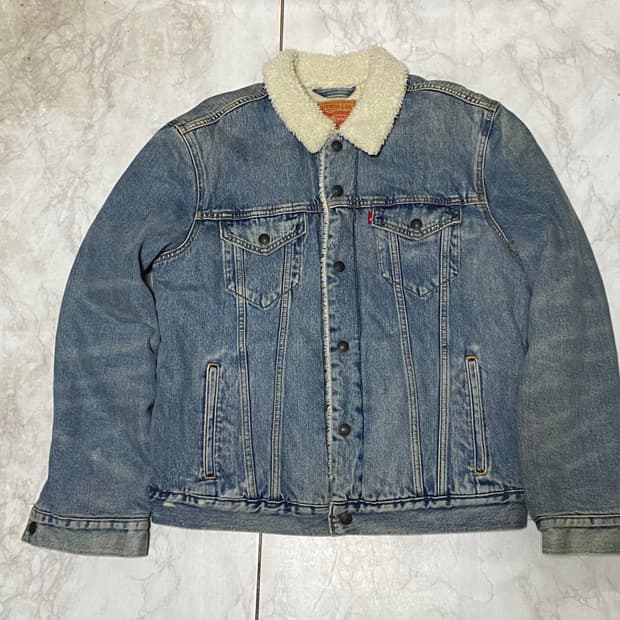 리바이스 빈티지 쉐르파 양털 청자켓 100
