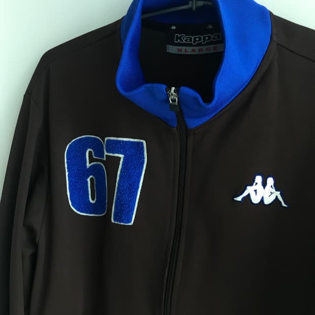 카파 브라운 블루 집업 져지 희귀매물 XL