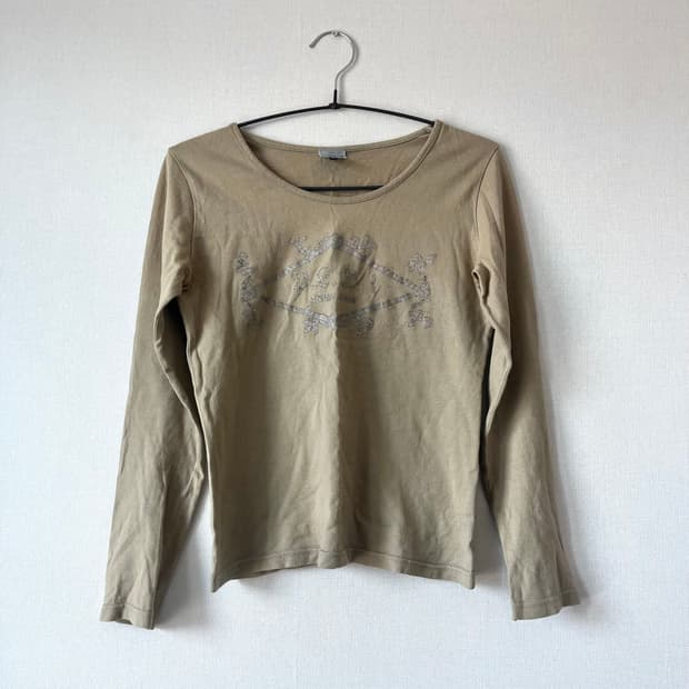 GRANDE SOEUR 카키 티셔츠