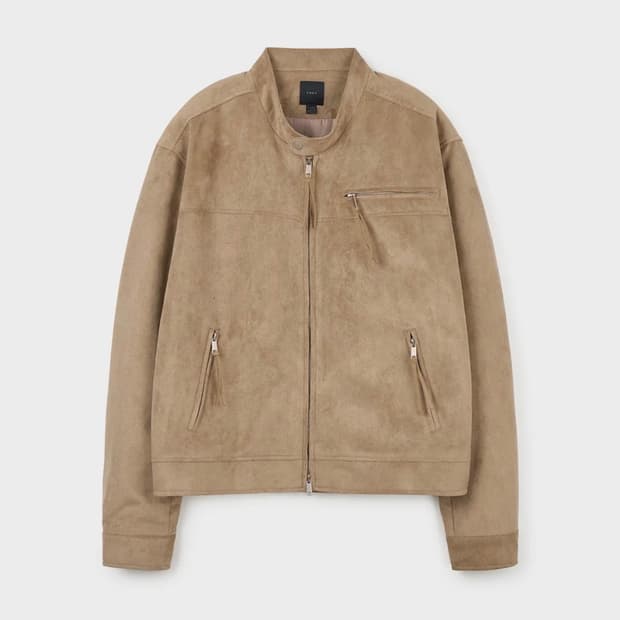 데이 크롭 스웨이드 자켓