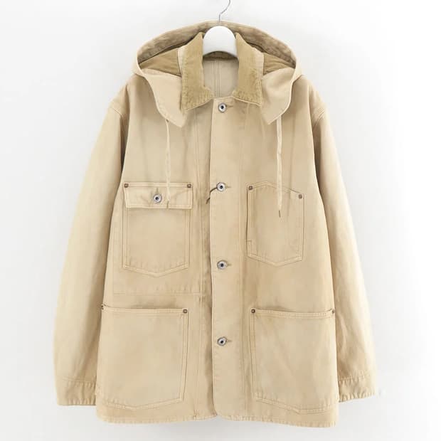 1)아프레쎄 26ss 빈티지 실크 헴프 커버올 자켓