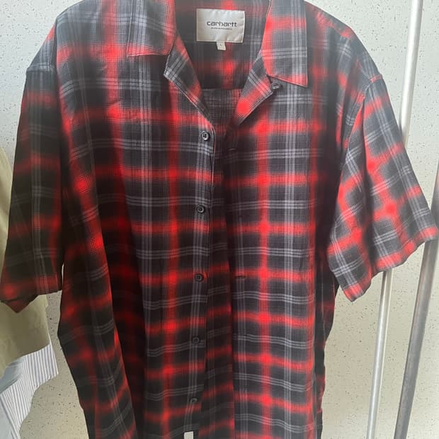 칼하트 WIP 체크 반필 셔츠