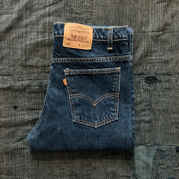 🇺🇸 90s USA 빈티지 리바이스 517 부츠컷 데님 팬츠