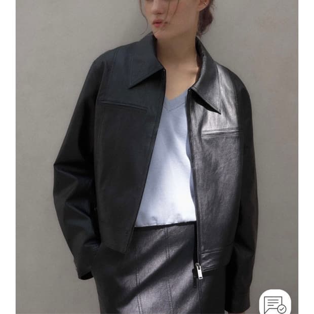 여) 루에브르 24ss 레더자켓 