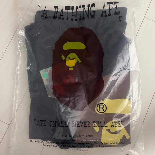 베이프 빅 에이프 헤드 티셔츠 블랙