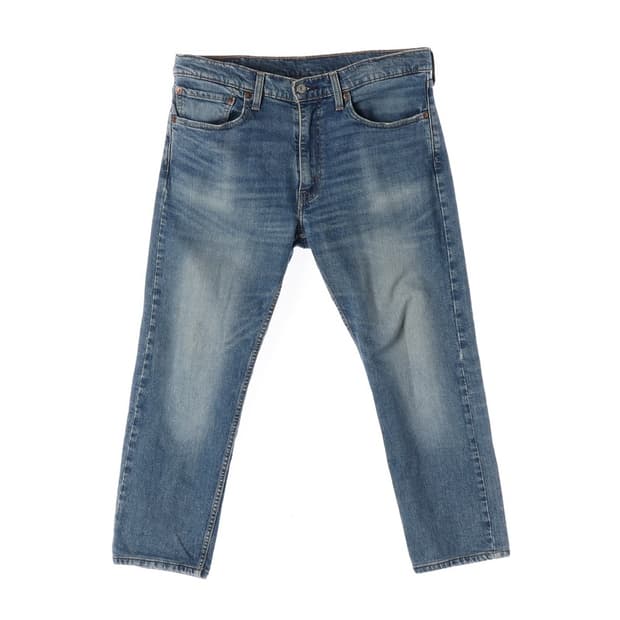 리바이스 중청 워싱 슬림 스트레이트 데님 팬츠