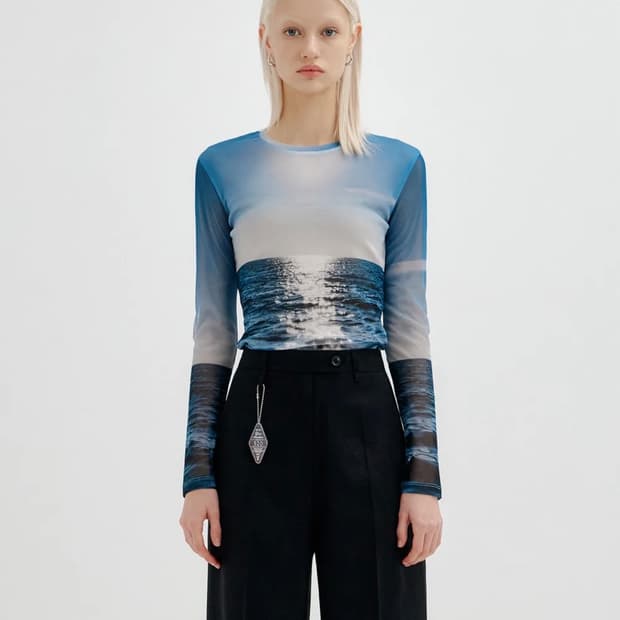 유즈 MESH FULL PRINT T-SHIRT