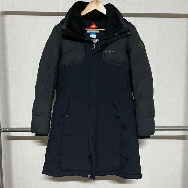 컬럼비아 구스다운 롱패딩 M