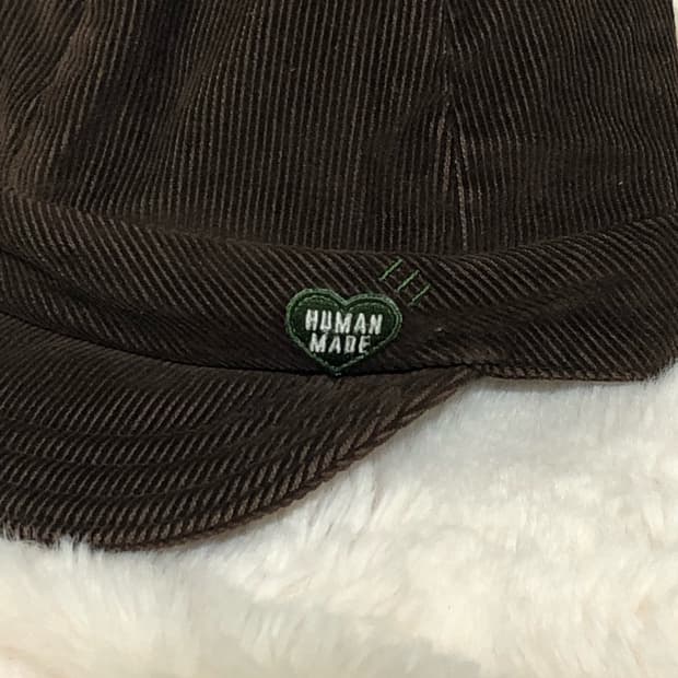 휴먼메이드 코듀로이 라운드캡 브라운