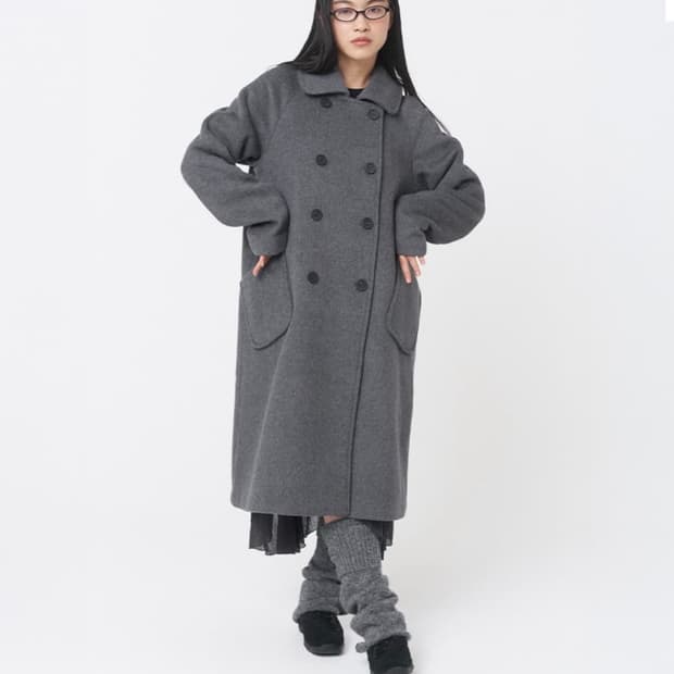 미세키서울 롱코트 차콜