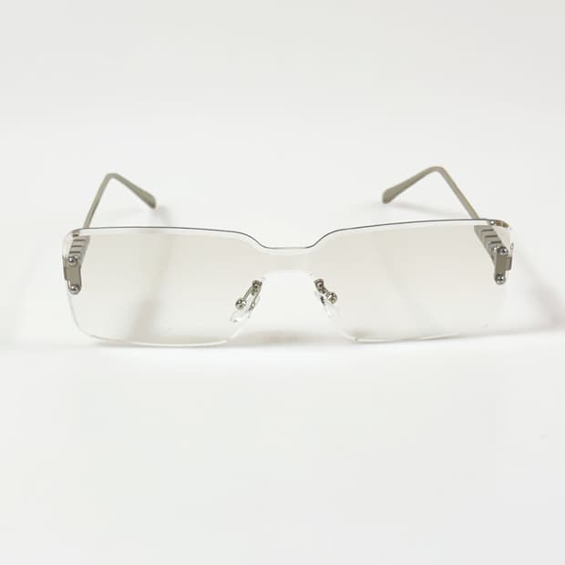 고글 무테 스퀘어 쉴드 프레임 빈티지 틴트 선글라스