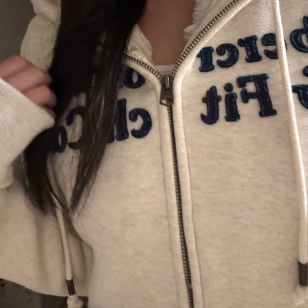 아베크롬비 울프죠 후드집업 퍼 오트밀 [유일매물]