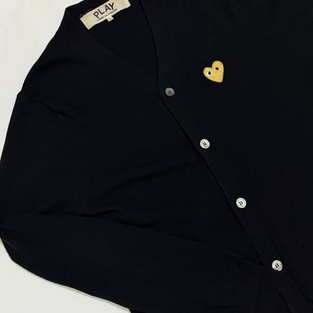 꼼데가르송 골드와펜 가디건 L